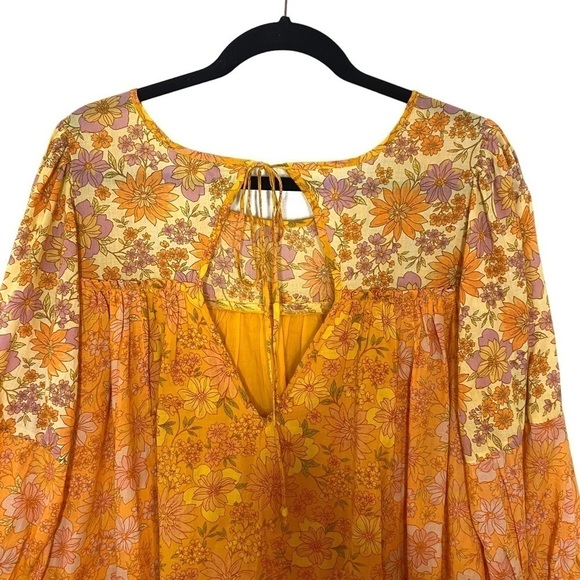 AMERICAN Eagle Puff Sleeve Floral Printed Dress - Picture 10 of 15